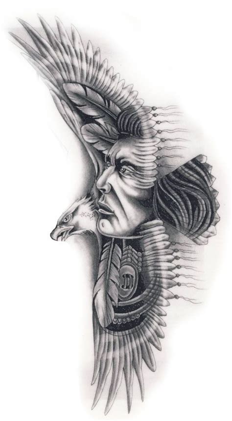 Native American Warrior Tattoos Native Indian Tattoos Indian Feather
