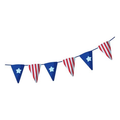 American Pennant Flag Element Transparent Png And Svg Vector File