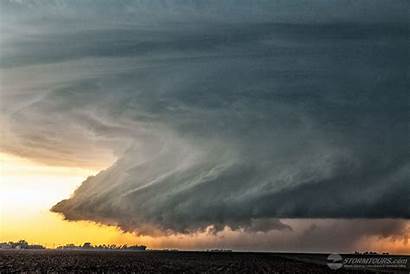 Supercell Kansas Tornadic Leoti Tornado Cloud Wall