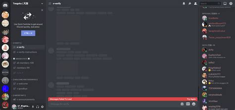 Failed Messages And Failed Message Loading Discord