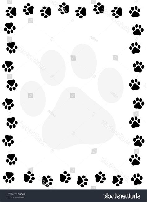 Paw Border Free Download On Clipartmag