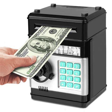 Blibly Electronic Piggy Bank Mini Atm Password Money Bank Cash Coins