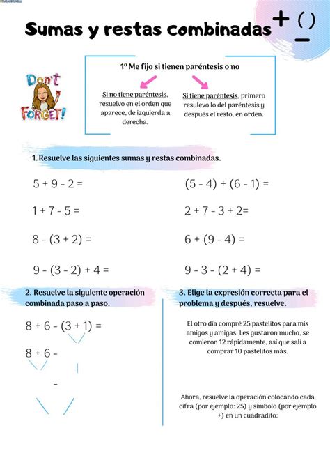 Operaciones Combinadas Ficha Interactiva Y Descargable Puedes Hacer