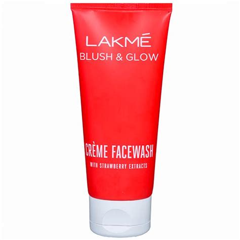 Buy Lakme Blush And Glow Strawberry Extracts Creme Face Wash 100 G Online