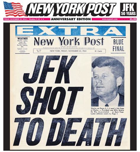 New York Daily News Runs Full Reprint Of Nov 23 1963 Issue The Day