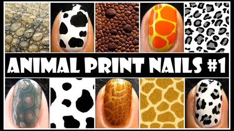 ANIMAL PRINT NAIL ART #1 | NO TOOLS REQUIRED EASY NAILS ...