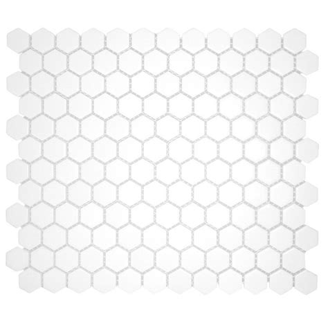 Cc Mosaics Matte Hexagon White 1 Mosaic On 12x12 Sheet Tiles Direct