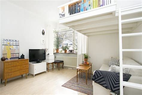 Maybe you would like to learn more about one of these? Small Swedish studio apartment elegantly combines loft bed ...