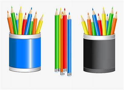 Cartoon Pencil Colored Pencils Clip Drawing Clipart
