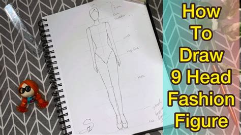 How To Draw 9 Head Fashion Figure 9 Head Fashion Illustration For