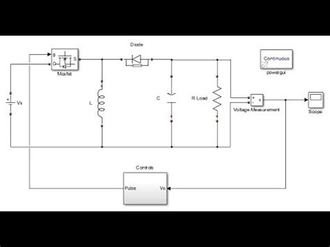 Matlab Simulation Of Buck Boost Converter With Closed Loop Control Youtube