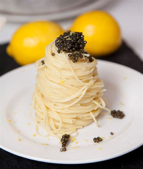 Lemon Capellini With Caviar