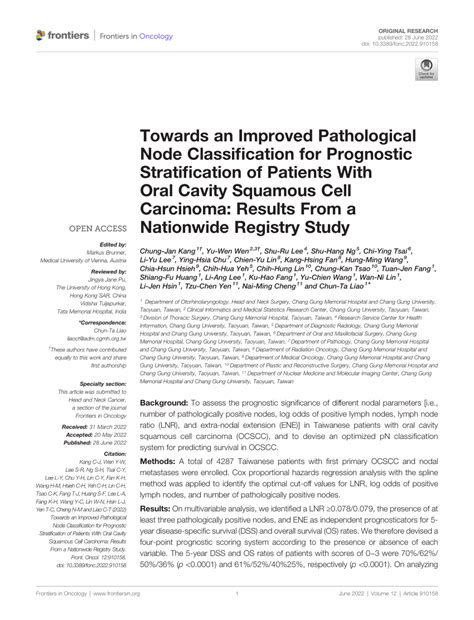 Pdf Towards An Improved Pathological Node Classification For