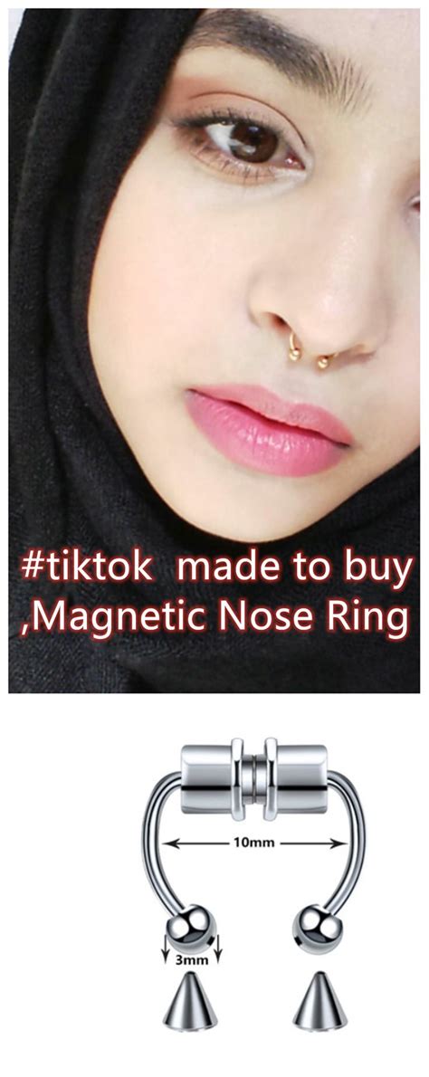 Tiktok Made To Buy Nose Ring Magnetic Nose Ringa Personal T，womens Fashion， Magnetic