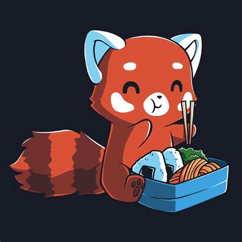 Bento Box Cute Drawings Red Panda Cartoon Cute Animal Drawings