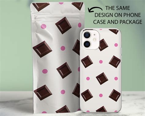 Cute Food Phone Case Chocolate Cover Fit For Iphone 12 Mini Etsy