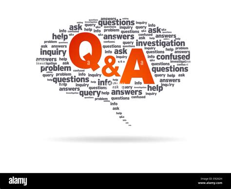 Questions And Answers Stock Photo Alamy