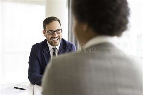 Hr Manager Interviewing Female Job Candidate Stock Photo Image Of