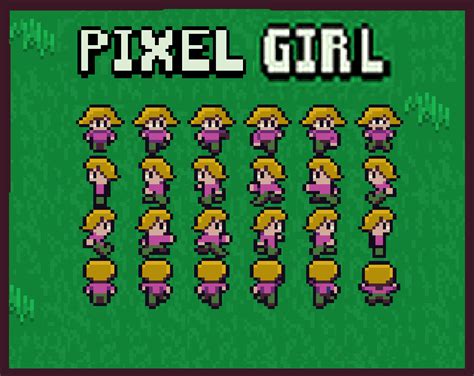 Pixel Girl 16x16 By Joao9396