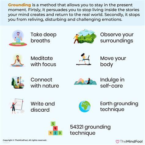 Grounding Techniques Worksheet Goherbal