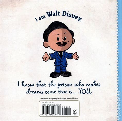 Ordinary People Change World I Am Walt Disney Hc 2019 Dial Books By