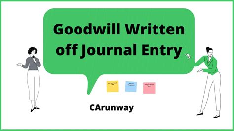Goodwill Written Off Journal Entry Carunway