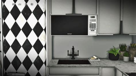 Кухня Louise Kitchen Set By Mxims Мебель для Sims 4 Каталог