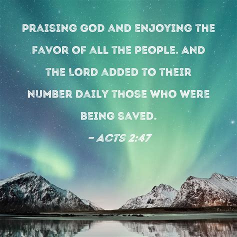 Acts 247 Praising God And Enjoying The Favor Of All The People And