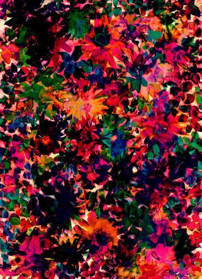 Floral neon pattern illustrations & vectors. Neon Floral Art Print by Amy Sia | Floral prints art ...