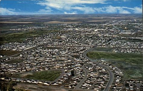 Aerial View Of Grande Prairie Alberta Canada