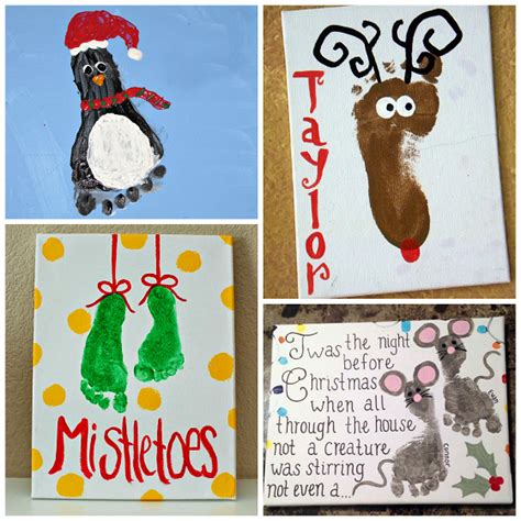 Adorable Christmas Footprint Crafts For Kids Crafty Morning