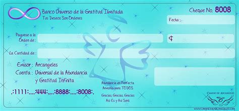 Como Obtener Riqueza El Cheque De La Abundancia Es Para Ti