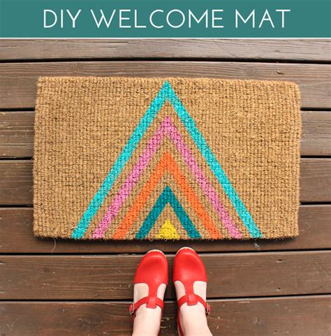 Diy Welcome Mat The Crafted Life