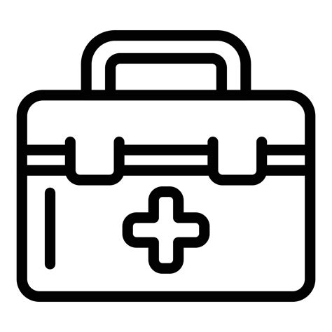 First Aid Kit Icon Outline Style Vector Art At Vecteezy