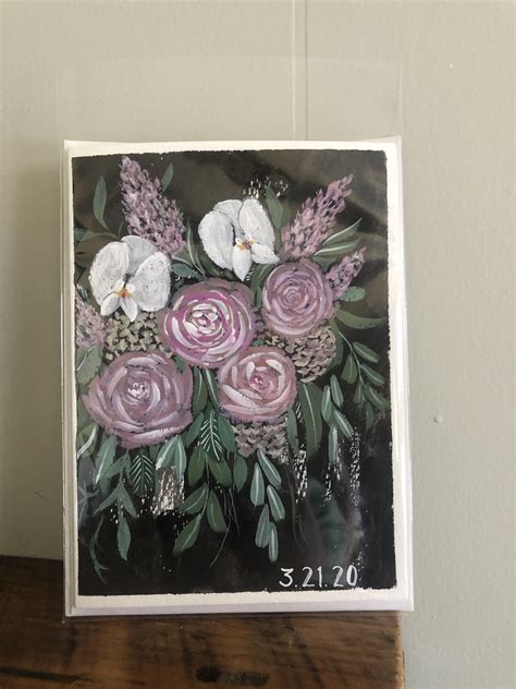Strathmore watercolor cards are the perfect way to share your artistic talents with family and friends. Commissioned custom wedding card, gouache on Strathmore ...