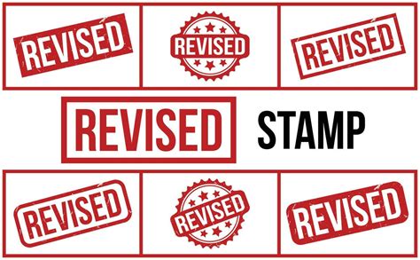 Revised Rubber Grunge Stamp Set Vector 24487386 Vector Art At Vecteezy