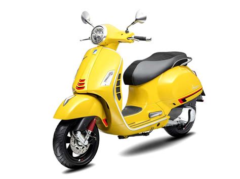 Vespa Scooter Yellow