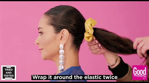 4 Easy Steps To Create The Perfect Scrunchie Ponytail Youtube