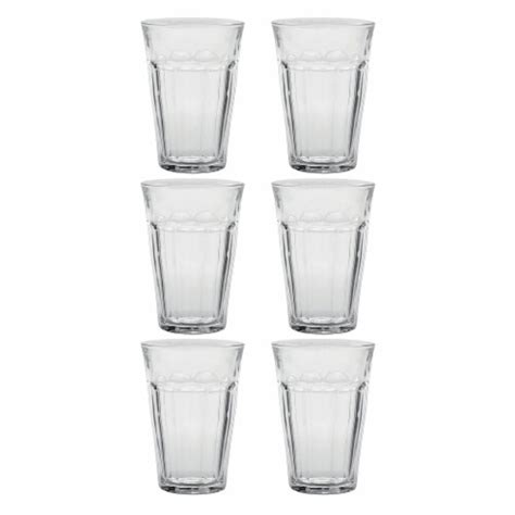 Duralex Picardie 12 5 8 Ounce Clear Stackable Tumbler Drinking Glasses Set Of 6 1 Piece Ralphs
