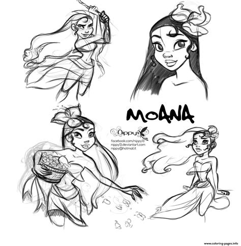 Moana & pig pua every day you can enjoy new excellent videos. Moana Disney Princess Fan Art Coloring Pages Printable