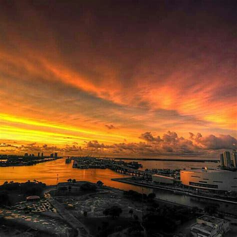 Miami Based Photographer Daniel Blanks Miami Orange Sunset A