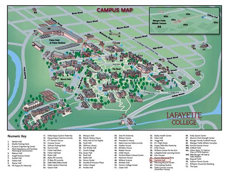 Lafayette College Map