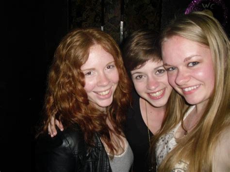 A Blonde A Brunette And A Redhead At The Club Redhead Brunette Blonde