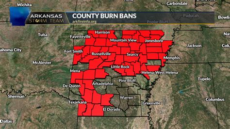 Arkansas Forestry Puts 12 Counties Under High Risk For Wildfire Danger