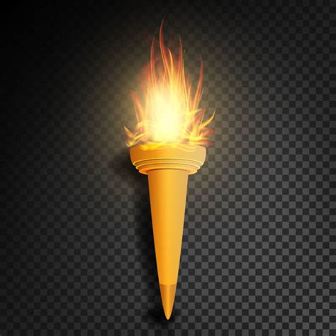 Royalty Free Flaming Torch Clip Art Vector Images And Illustrations Istock