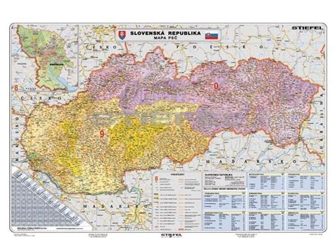 Nyugatról csehország és ausztria, délről magyarország, keletről ukrajna, északról pedig lengyelország határolja. Szlovákia irányítószámos térképe fóliás-fémléces