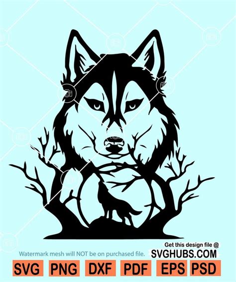 Wolf Svg Files Howling Wolf Svg Wolf And The Mountain Svg Svg Hubs