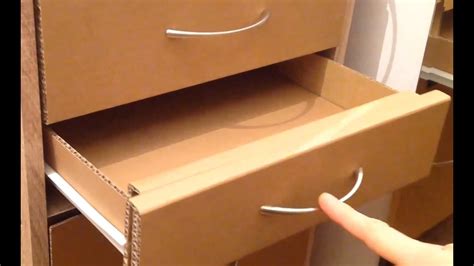 How To Make A Cardboard Drawer Youtube