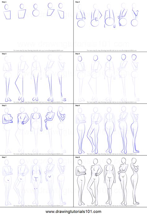 How To Draw A Body Base Draw Hio