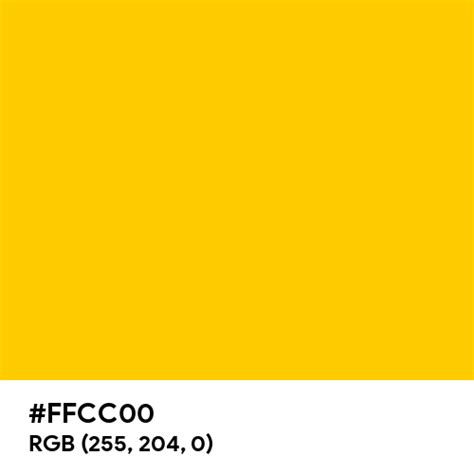 Dark Yellow Color Hex Code Is Ffcc00